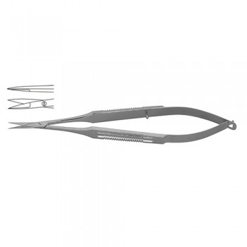 Micro Scissor Straight - Flat Handle Stainless Steel, 21 cm - 8 1/4" Blade Size 10 mm